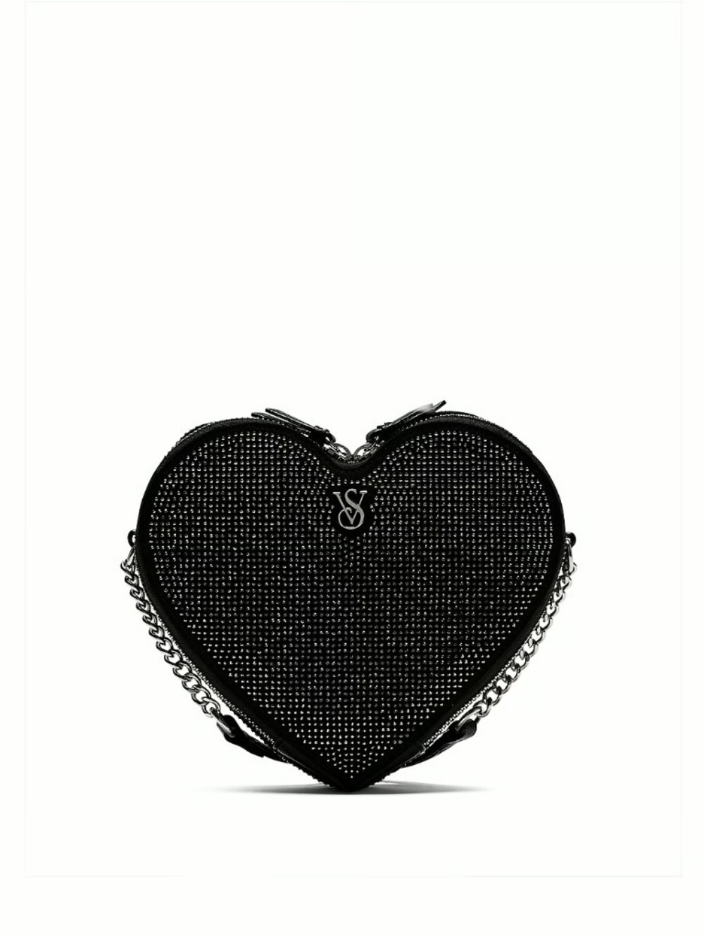 Victoria’s Secret HEART SHAPE RHINESTONE CROSSBODY BAG NWT - Picture 4 of 4